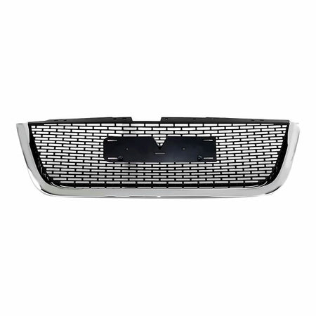 2007-2012 Gmc Acadia Grille Matte-Black With Chrome Mldg – Front View (GM1200585)