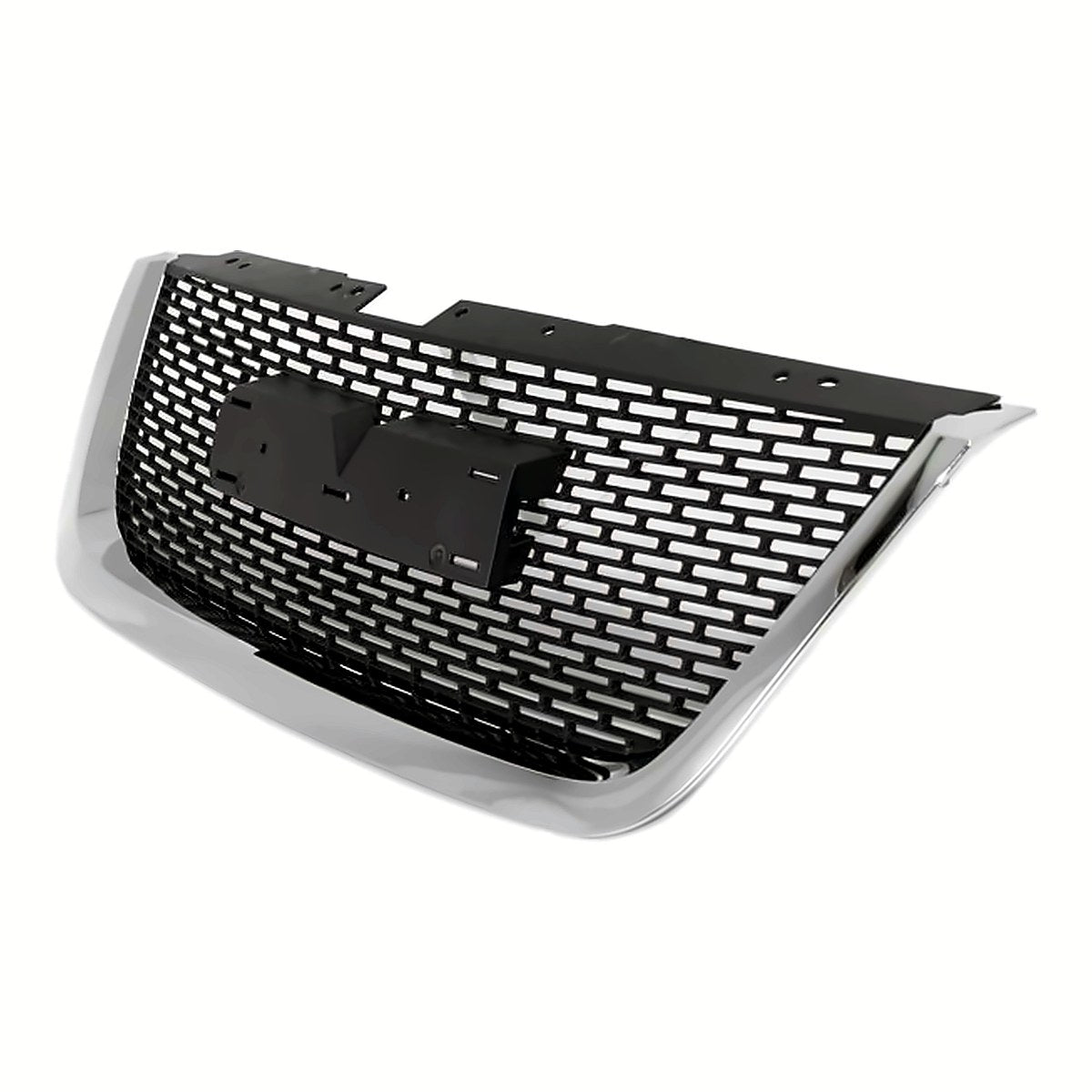 2007-2012 Gmc Acadia Grille Matte-Black With Chrome Mldg – Side View (GM1200585)