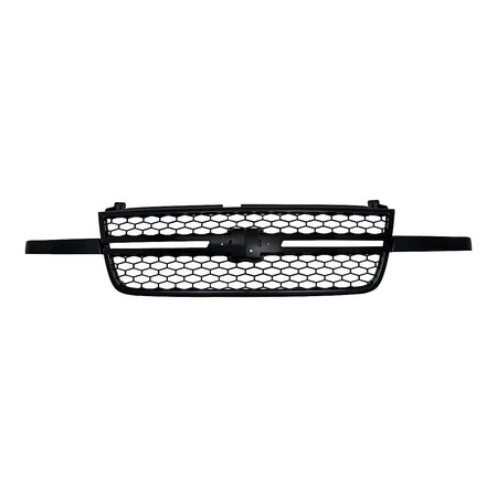2005-2006 Chevrolet Silverado 1500 Grille Black Frontame With Black Honeycomb Ss Model – Front View (GM1200586)
