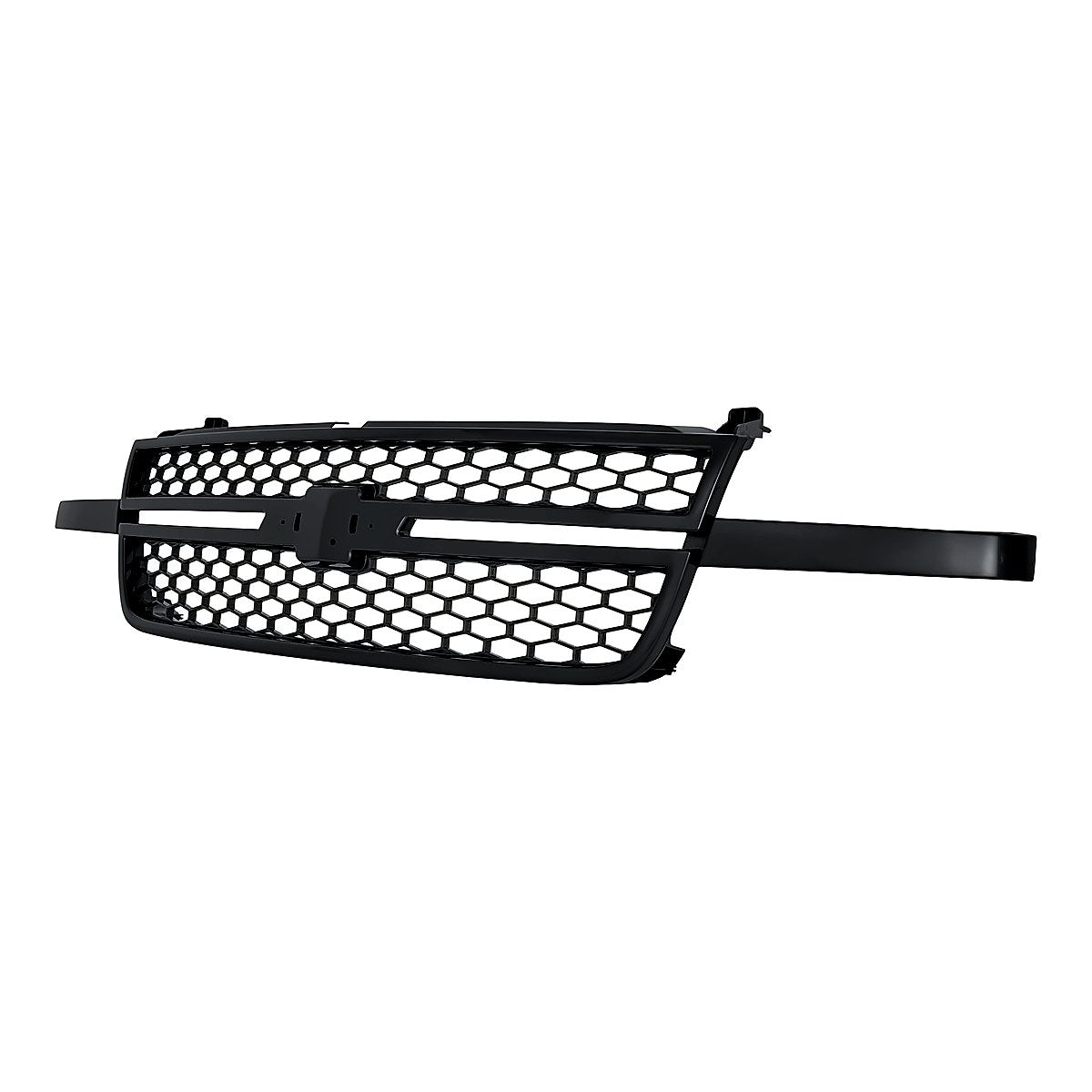2005-2006 Chevrolet Silverado 1500 Grille Black Frontame With Black Honeycomb Ss Model – Side View (GM1200586)