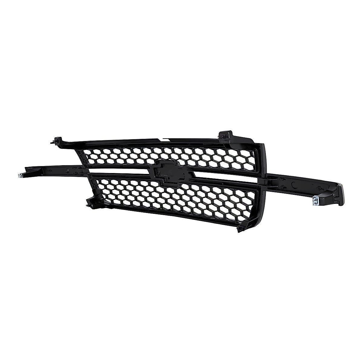 2005-2006 Chevrolet Silverado 1500 Grille Black Frontame With Black Honeycomb Ss Model – Back View (GM1200586)