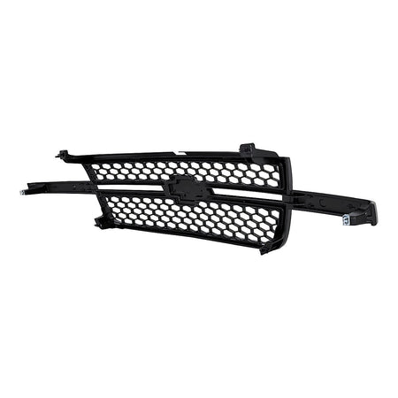2005-2006 Chevrolet Silverado 1500 Grille Black Frontame With Black Honeycomb Ss Model – Back View (GM1200586)