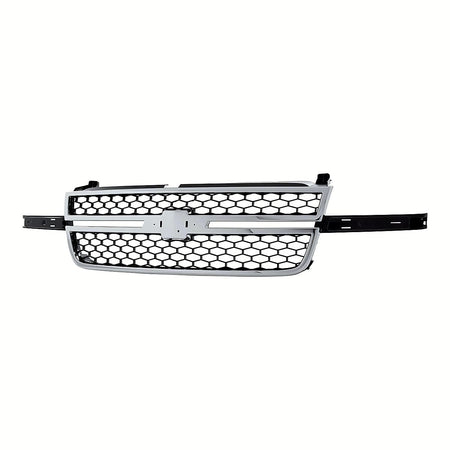 2005-2006 Chevrolet Silverado 1500 Grille Chrome Frontame With Black Honeycomb With Dale Earnahart Center Bar Require Wing Inserts – Side View (GM1200589)