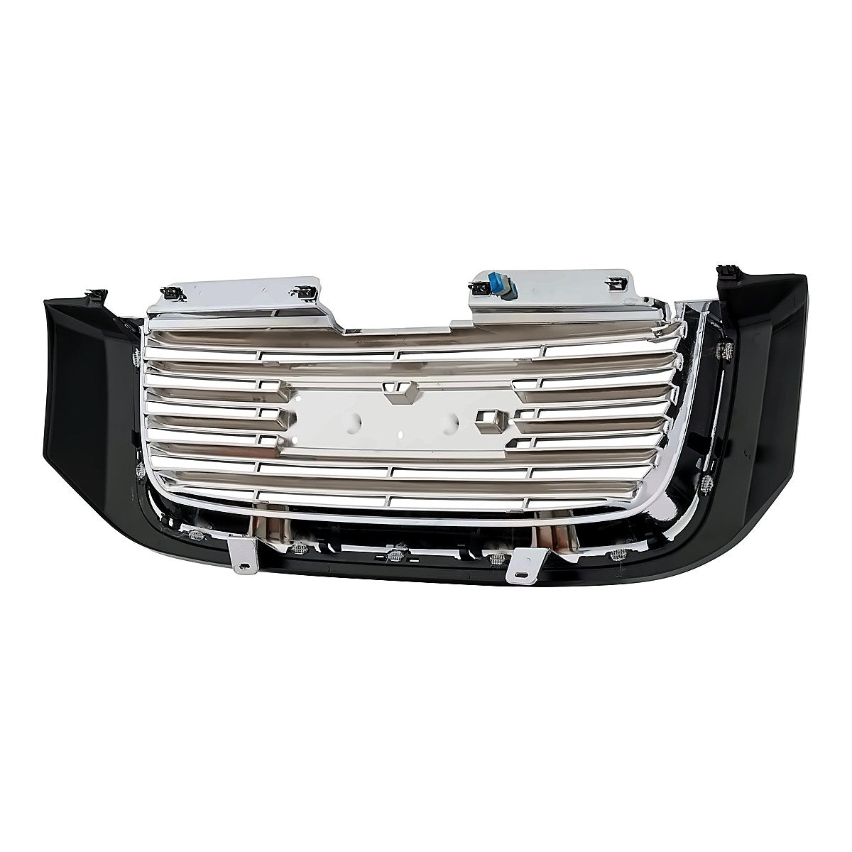 2002-2009 Gmc Envoy Grille Chrome/Black With Black Frontame Without H/L Washer Hole – Back View (GM1200604)