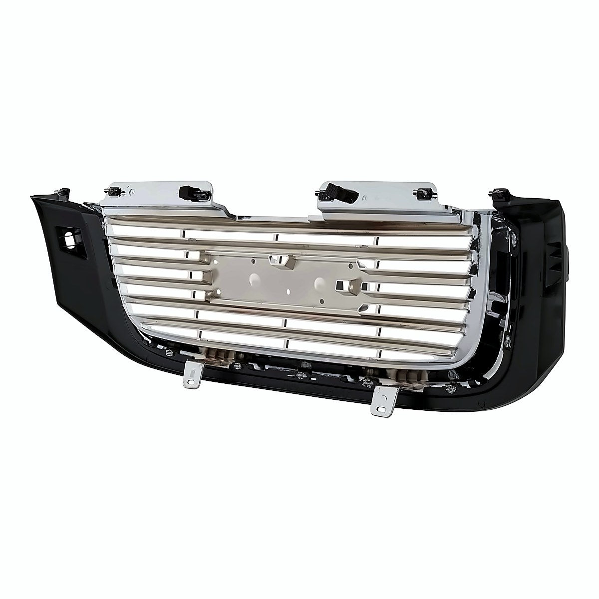 2002-2009 Gmc Envoy Grille Chrome/Black With Black Frontame With H/L Washer Hole – Back View (GM1200605)