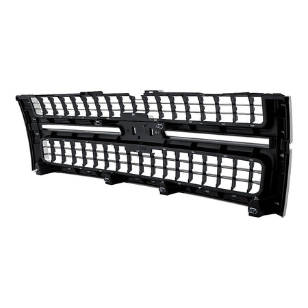2007-2010 Chevrolet Silverado 1500 Grille Matte-Black With Chrome Frontame 2500/3500 – Back View (GM1200608)