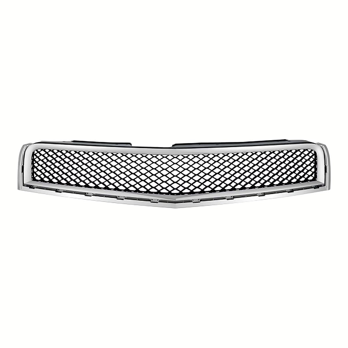 2009-2012 Chevrolet Traverse Grille Black With Chrome Moulding – Front View (GM1200615)