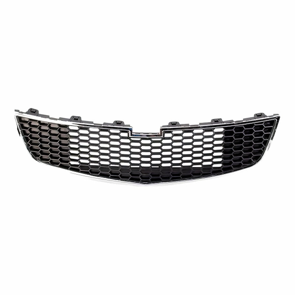 2011-2014 Chevrolet Cruze Grille Lower Matte-Black With Chrome Modg Exclude 1.4L Eco Model – Front View (GM1200624)
