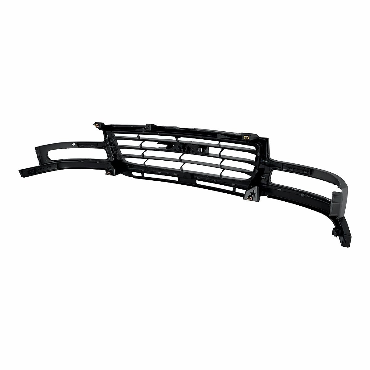 2003-2007 Gmc Sierra 1500 Grille Ptm Black With Gray Moulding 2500Hd/3500 – Back View (GM1200627)