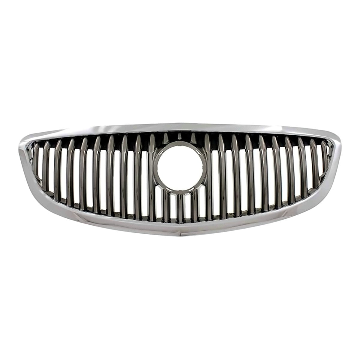 2008-2012 Buick Enclave Grille Black With Chrome Frontame – Front View (GM1200628)
