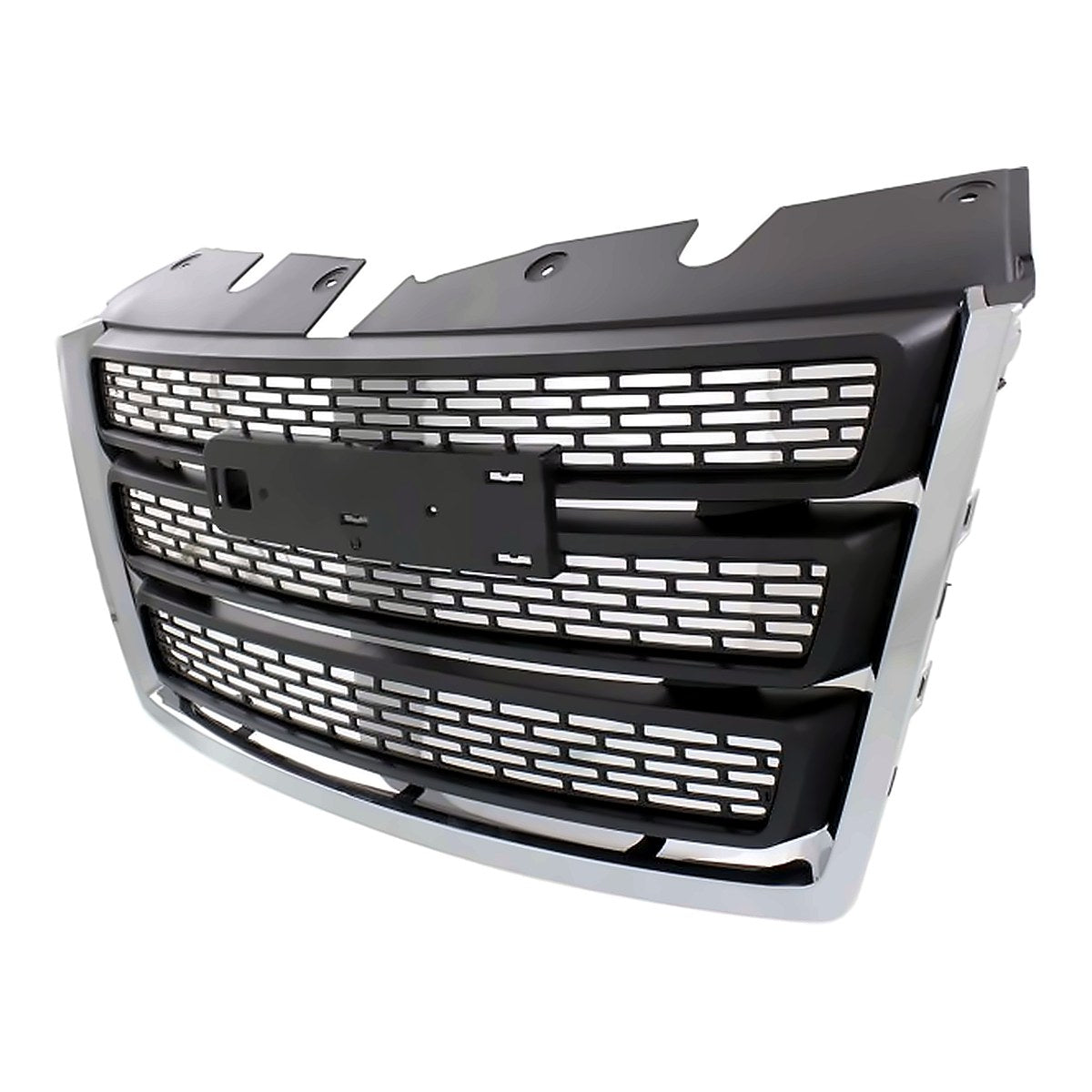 2010-2015 Gmc Terrain Grille Matte-Black With Chrome Mldg – Side View (GM1200630)