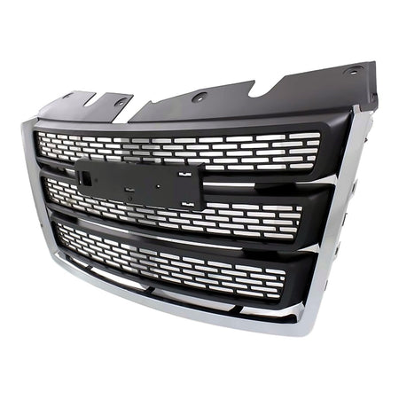 2010-2015 Gmc Terrain Grille Matte-Black With Chrome Mldg – Side View (GM1200630)