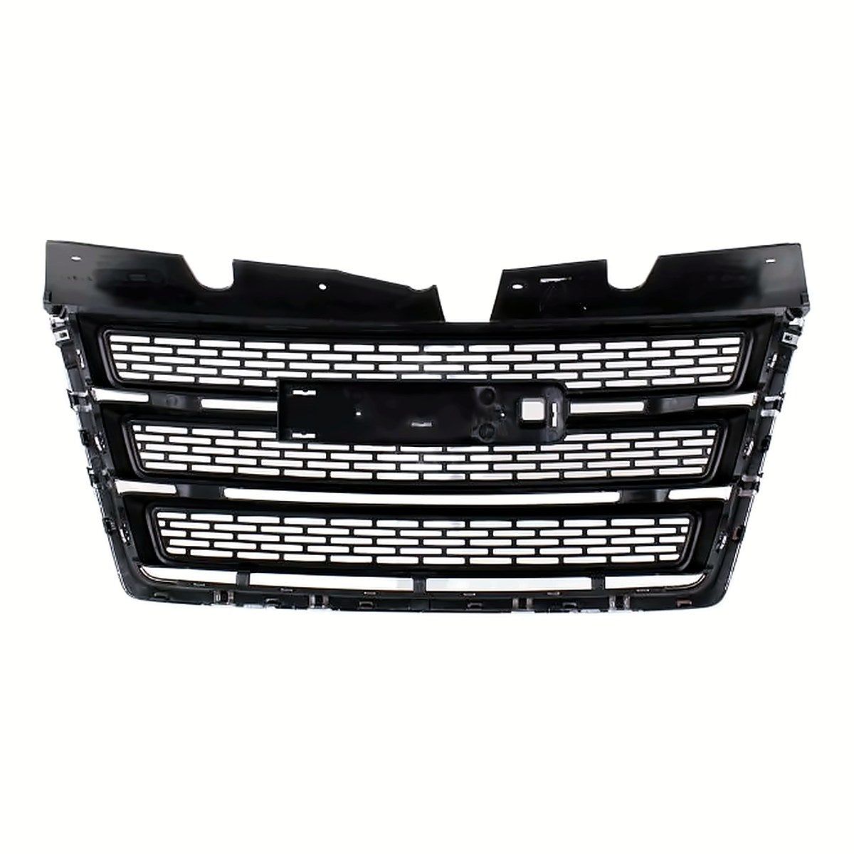 2010-2015 Gmc Terrain Grille Matte-Black With Chrome Mldg – Back View (GM1200630)