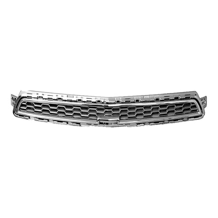 2013 Chevrolet Malibu Grille Upper Ltz Model Silver-Gray With Chrome Moulding – Front View (GM1200648)