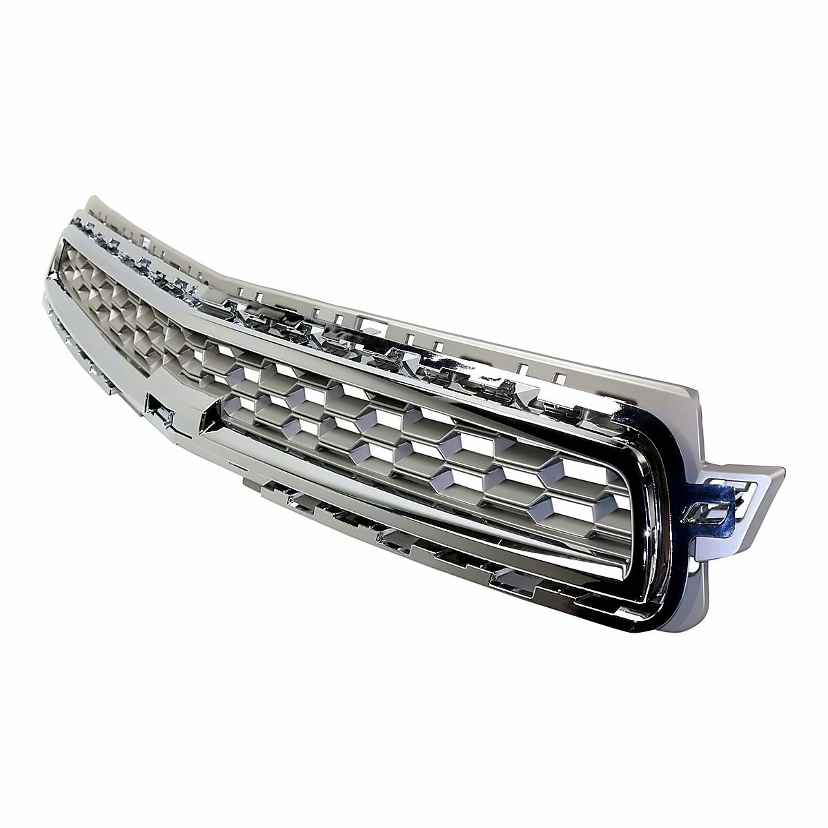 2013 Chevrolet Malibu Grille Upper Ltz Model Silver-Gray With Chrome Moulding – Side View (GM1200648)
