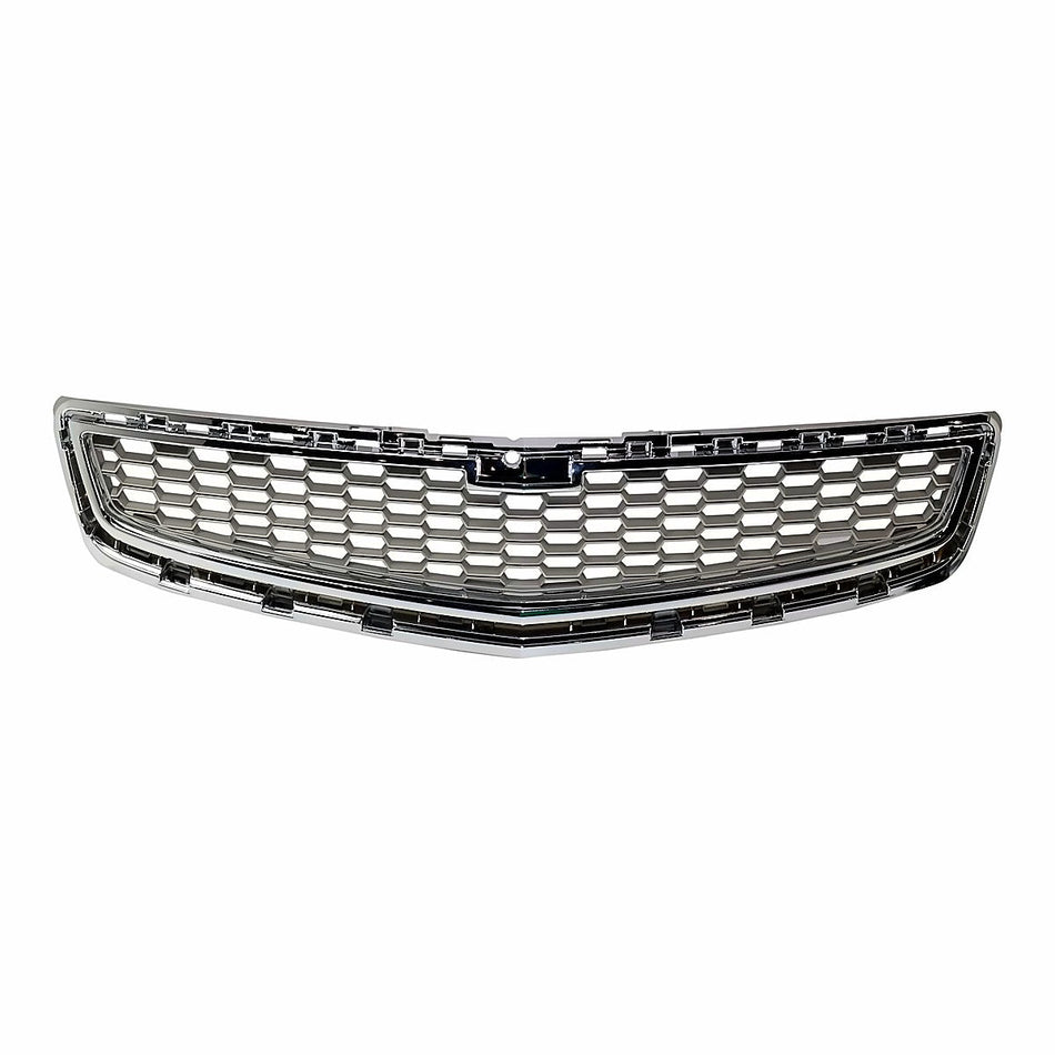 2013 Chevrolet Malibu Grille Center Ltz Model Silver-Gray With Chrome Mldg – Front View (GM1200649)