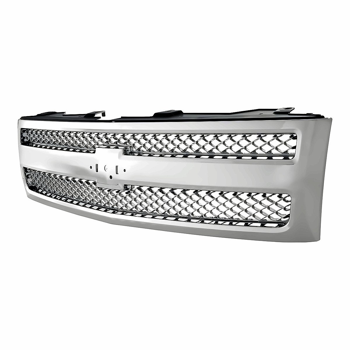 2007-2013 Chevrolet Silverado 1500 Grille Chrome With Chrome Frontame – Side View (GM1200655)