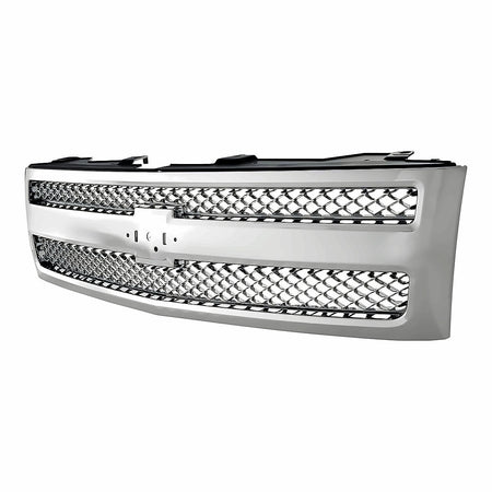 2007-2013 Chevrolet Silverado 1500 Grille Chrome With Chrome Frontame – Side View (GM1200655)