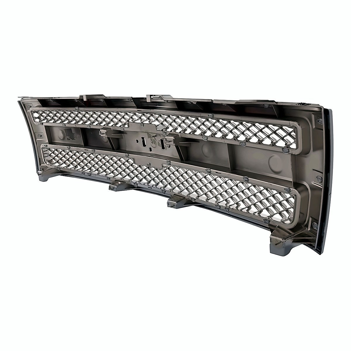 2007-2013 Chevrolet Silverado 1500 Grille Chrome With Chrome Frontame – Back View (GM1200655)