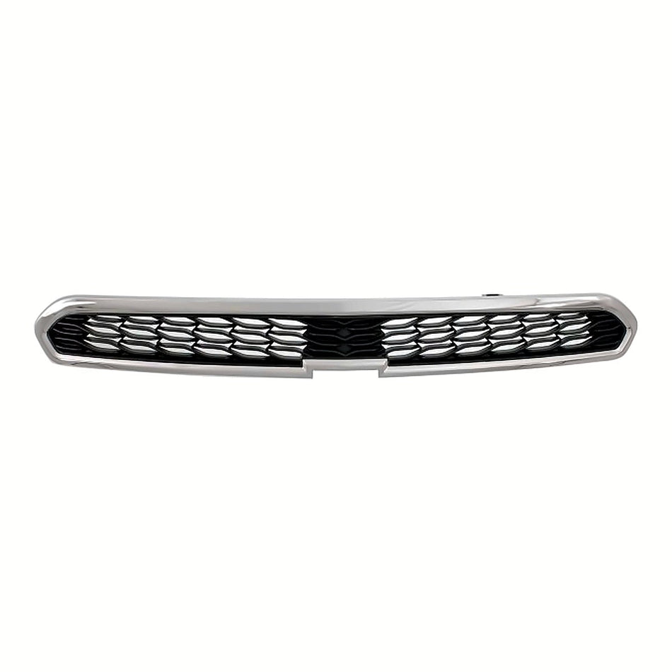 2013-2015 Chevrolet Spark Grille Upper Matt-Black With Chrome Mldg Without Fog Hole Ls/Lt – Front View (GM1200657)
