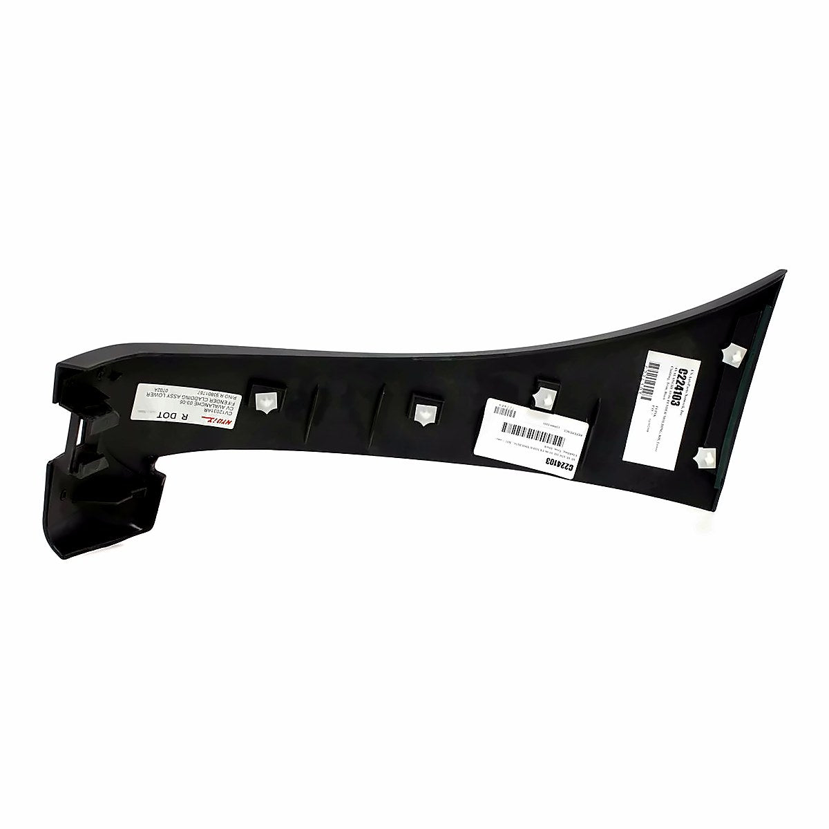 2003-2006 Chevrolet Avalanche Fender Cladding Front Passenger Side Lower Black – Back View (GM1293112)
