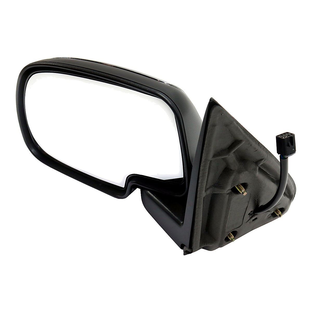 2002 Chevrolet Avalanche Door Mirror Driver Side Power Chrome Standard Style Manual Folding_GM1320174-2