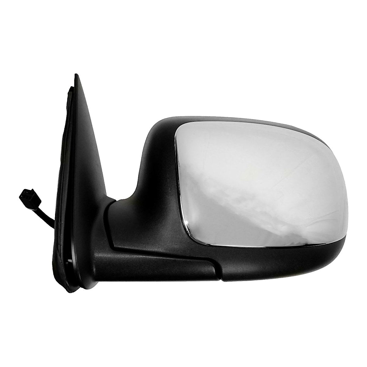 2002 Chevrolet Avalanche Door Mirror Driver Side Power Chrome Standard Style Manual Folding_GM1320174-5