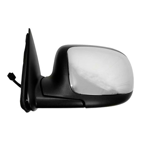 2002 Chevrolet Avalanche Door Mirror Driver Side Power Chrome Standard Style Manual Folding_GM1320174-5