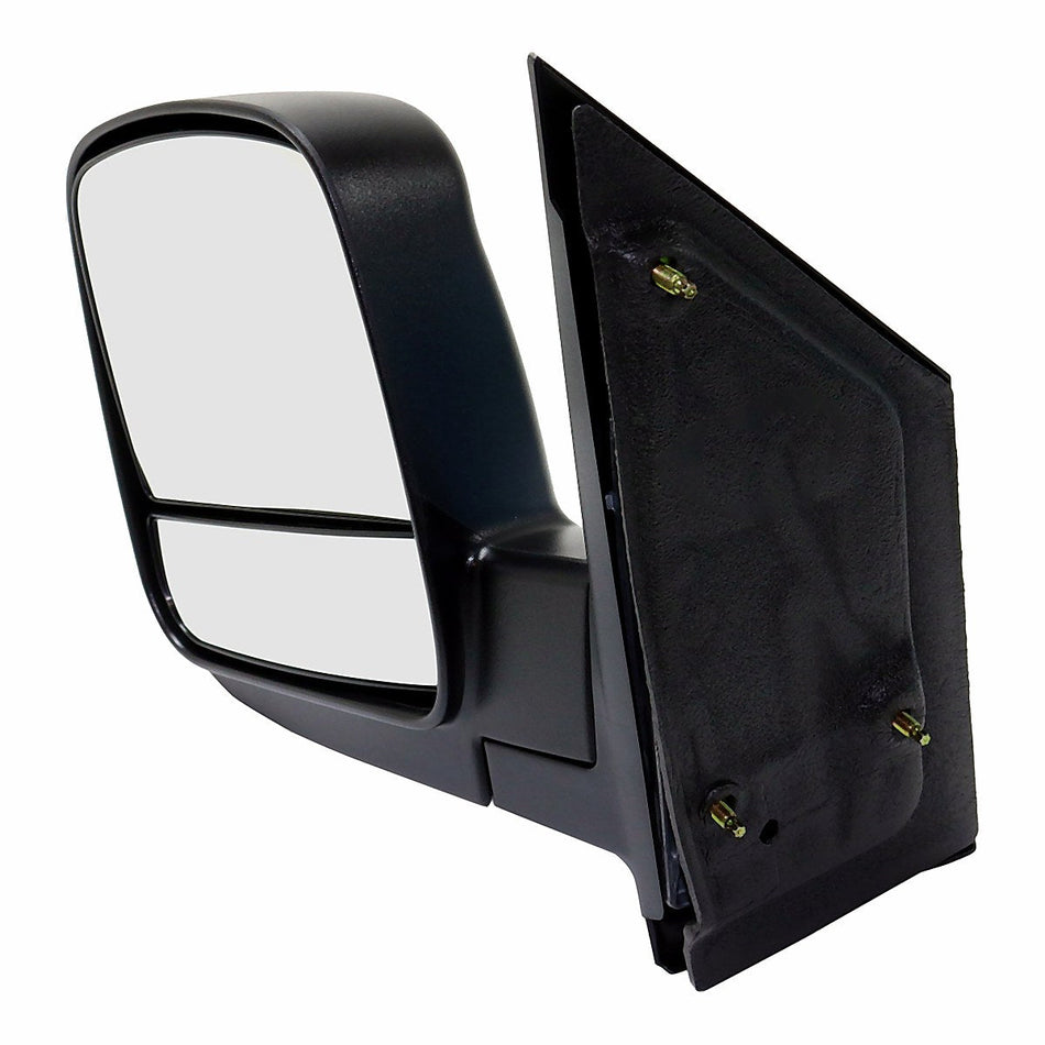 2003-2023 Chevrolet Van Express Door Mirror Driver Side Manual Black Textured Dual Glass_GM1320395-2