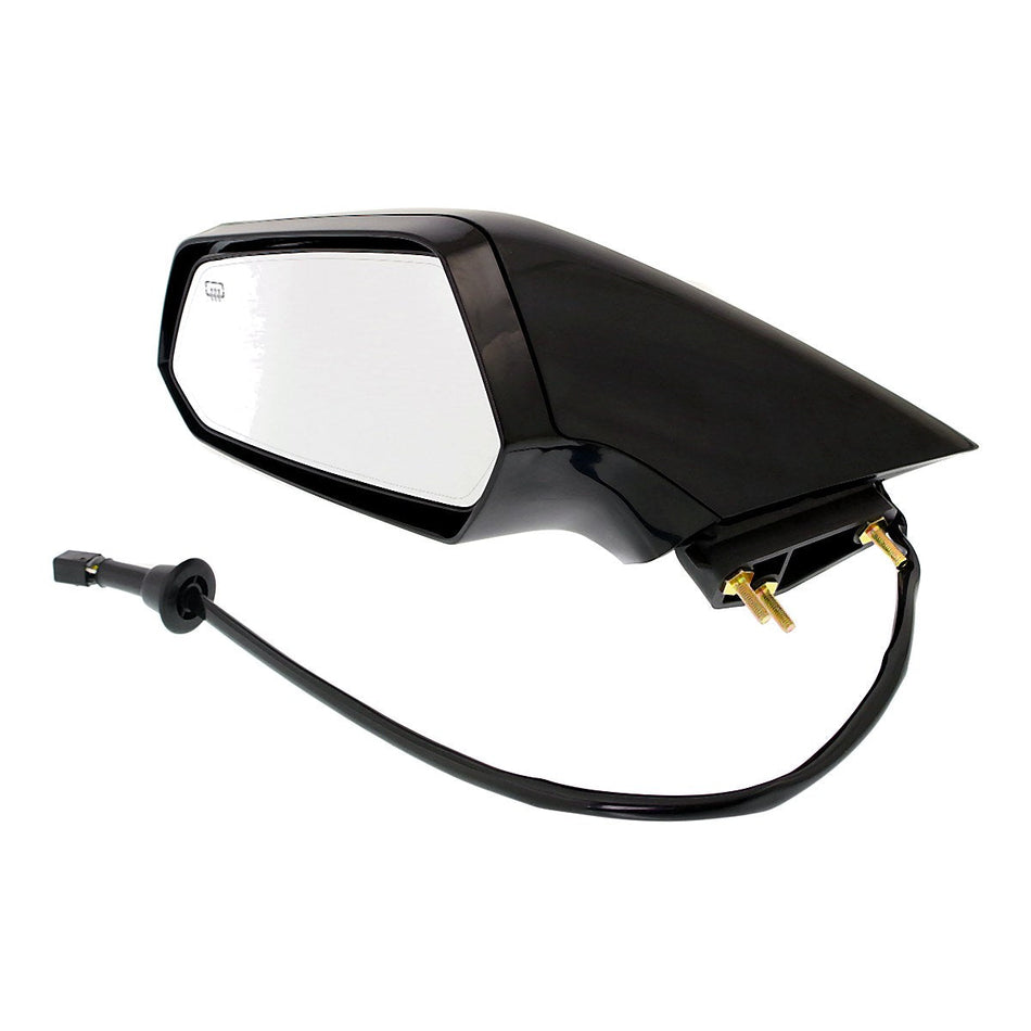 2010-2015 Chevrolet Camaro Door Mirror Driver Side Power Heated Ptm Without Auto Dimming Glass (Oe Has Dimming Glass)_GM1320415-2