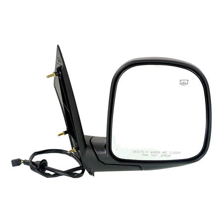 1996-2002 Chevrolet Van Express Door Mirror Passenger Side Power Heated Textured Convex Glass_GM1321228
