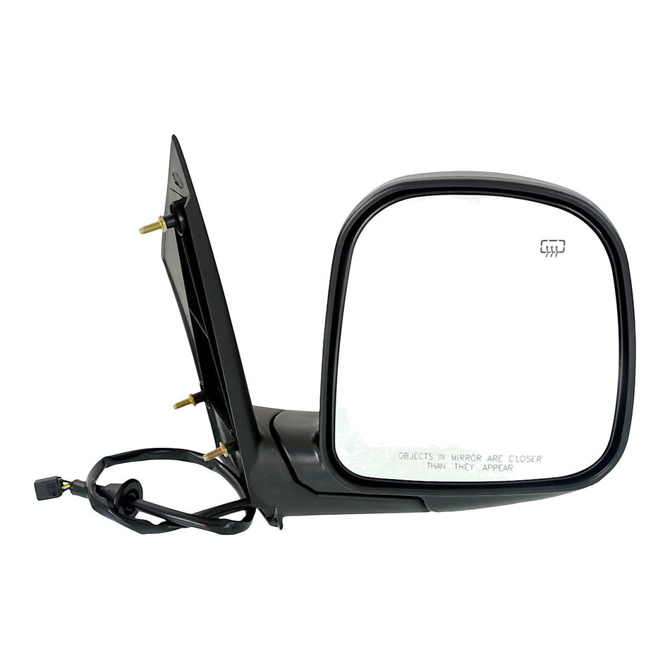 1996-2002 Chevrolet Van Express Door Mirror Passenger Side Power Heated Textured Convex Glass_GM1321228