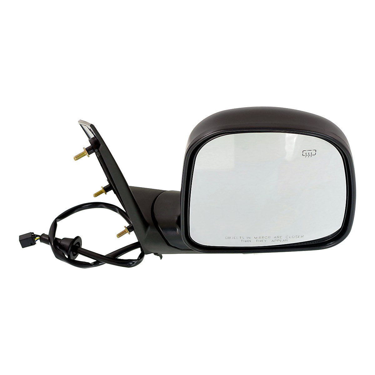 1996-2002 Chevrolet Van Express Door Mirror Passenger Side Power Heated Textured Convex Glass_GM1321228-3