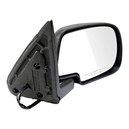 2002-2006 Cadillac Escalade Door Mirror Passenger Side Power Heated With Manual Folding With Puddle Lamp Textured With Smooth Cap Withoutff Road_GM1321252-2