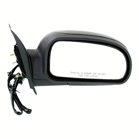 2002-2009 Chevrolet Trailblazer Door Mirror Passenger Side Power Heated Without Signal Manual Folding Black Std_GM1321265
