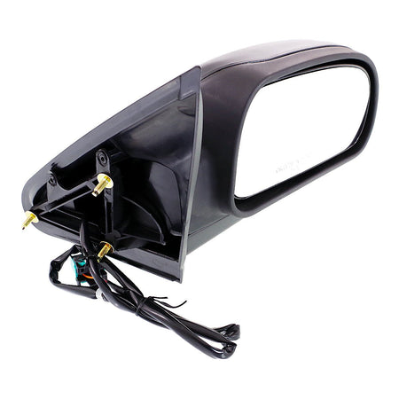 2002-2009 Chevrolet Trailblazer Door Mirror Passenger Side Power Heated Without Signal Manual Folding Black Std_GM1321265-2
