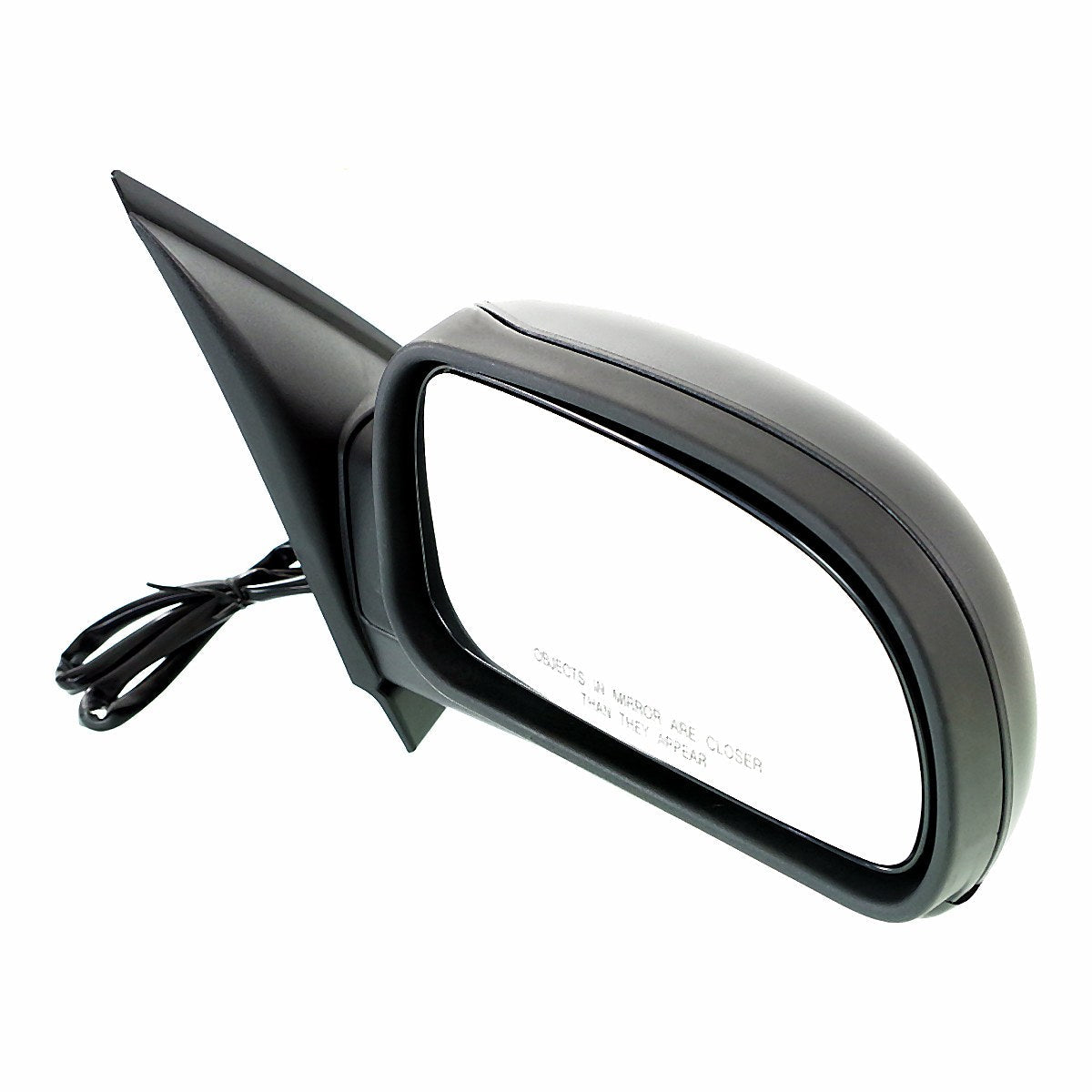 2002-2009 Chevrolet Trailblazer Door Mirror Passenger Side Power Heated Without Signal Manual Folding Black Std_GM1321265-3