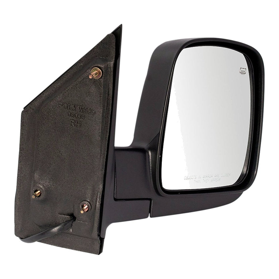 2003-2007 Chevrolet Van Express Door Mirror Passenger Side Power Heated Without Signal Textured_GM1321283-2