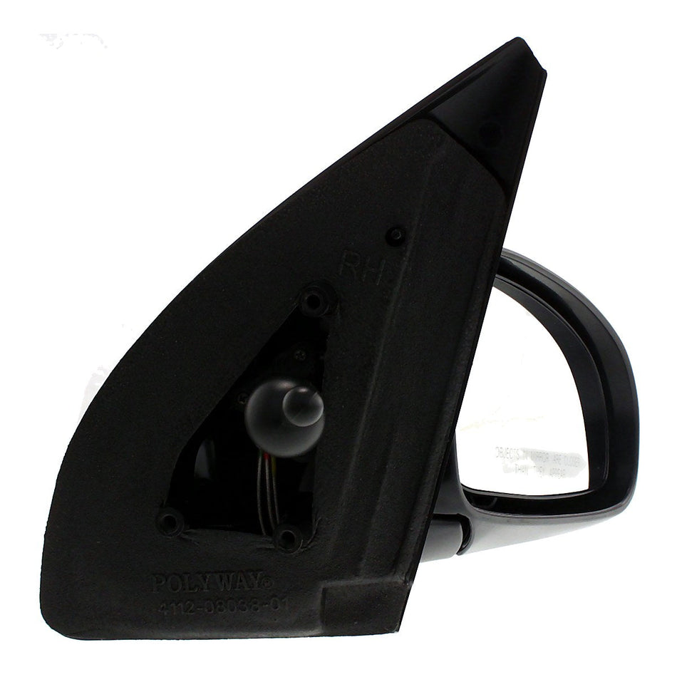 2004-2006 Chevrolet Aveo Sedan Door Mirror Passenger Side - side angle, Part GM1321326