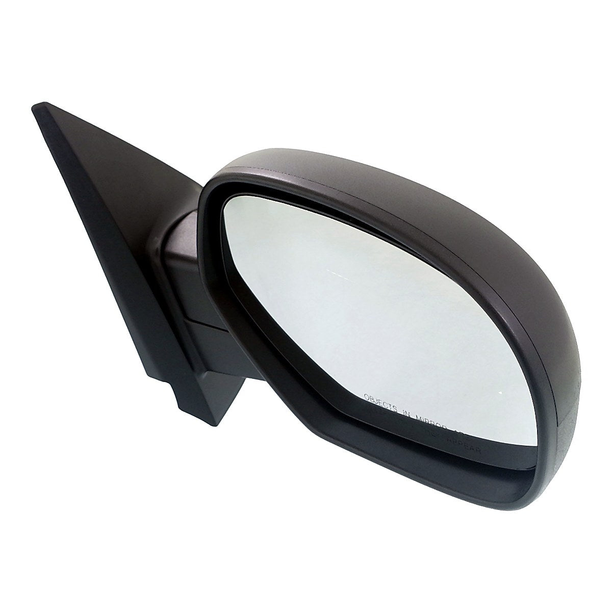 2007-2013 Chevrolet Silverado 1500 Door Mirror Passenger Side Manual Folding Textured Black_GM1321332-3