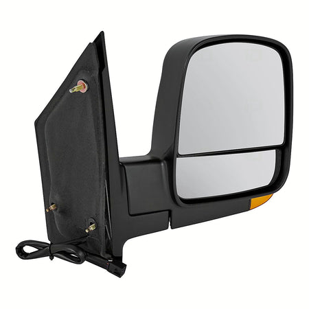 2008-2023 Chevrolet Van Express Door Mirror Passenger Side Power Heated With Signal Manual Folding Textured Dual Glass_GM1321397-2