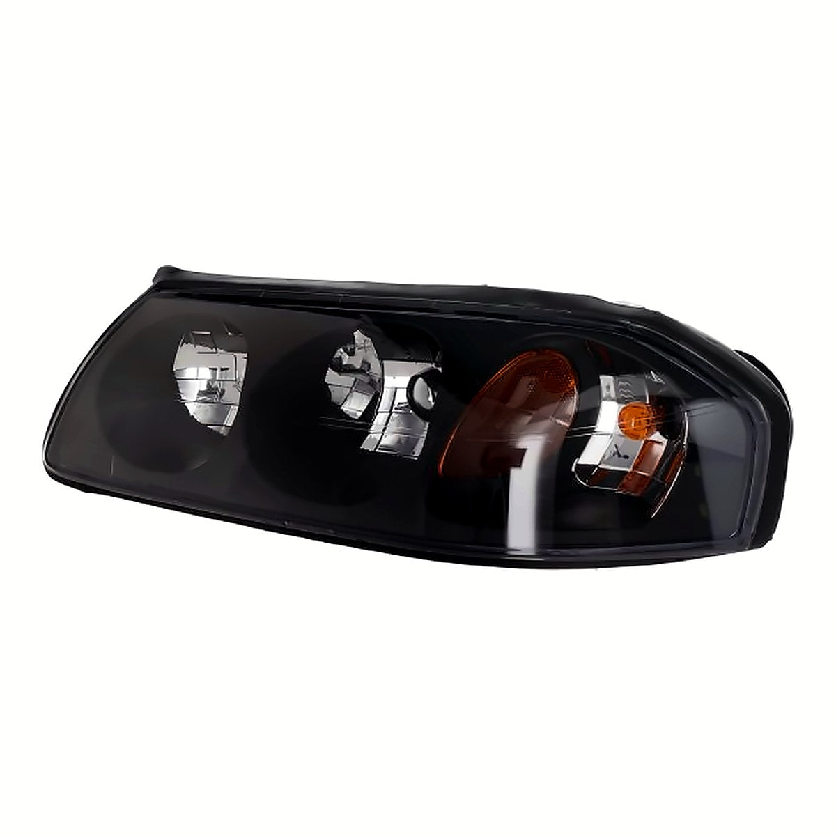 2000-2004 Chevrolet Impala Headlight Driver Side Black Bezel With Center Bulb Shield 2000-Feb 5Th 2004 – Side View (GM2502201)