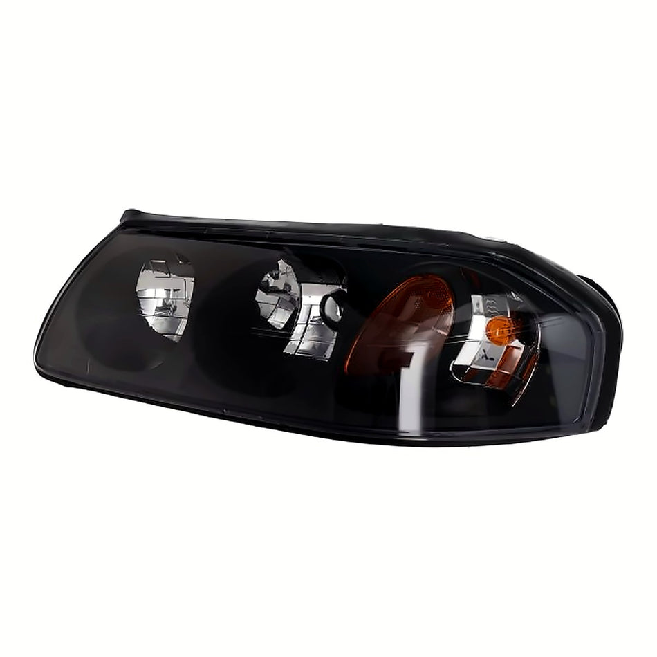 2000-2004 Chevrolet Impala Headlight Driver Side Black Bezel With Center Bulb Shield 2000-Feb 5Th 2004 – Side View (GM2502201)
