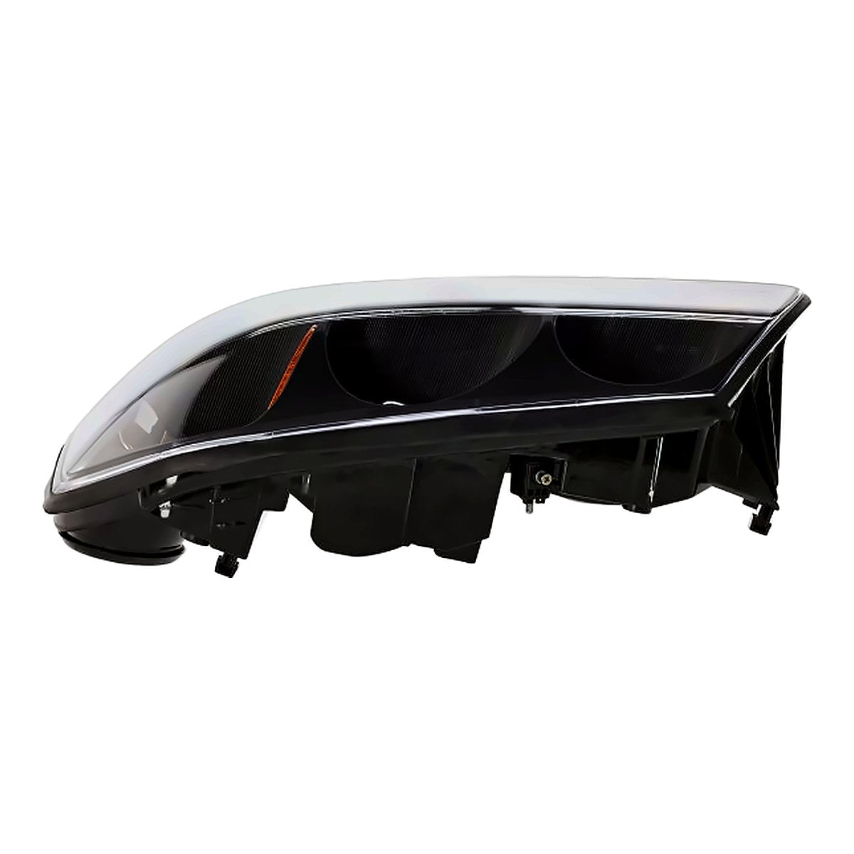 2000-2004 Chevrolet Impala Headlight Driver Side Black Bezel With Center Bulb Shield 2000-Feb 5Th 2004 – Close-Up View (GM2502201)