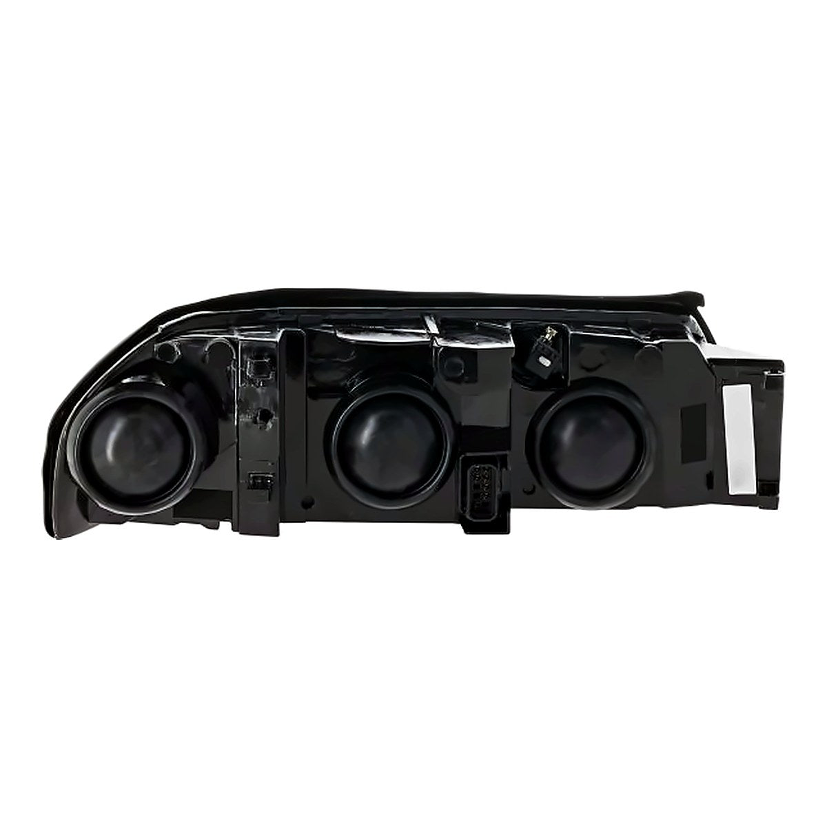 2000-2004 Chevrolet Impala Headlight Driver Side Black Bezel With Center Bulb Shield 2000-Feb 5Th 2004 – Installed View (GM2502201)