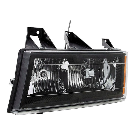 2004-2012 Chevrolet Colorado Headlight Driver Side With Black Bezel Without Xtreme Pkg – Angle View (GM2502234)