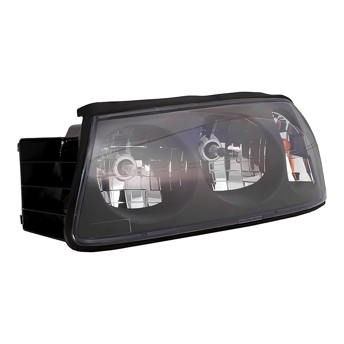 2004-2005 Chevrolet Impala Headlight Driver Side Black Bezel Without Center Bulb Shield Feb 6Th 2004-05 – Detail View (GM2502248)