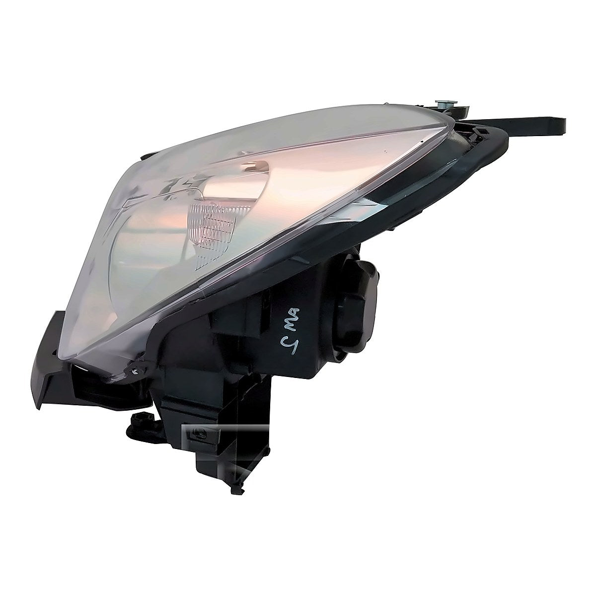 2008-2012 Buick Enclave Headlight Driver Side Hid With White Park Lamp Bulb Without Adaptive Headlamps – Angle View (GM2502378)