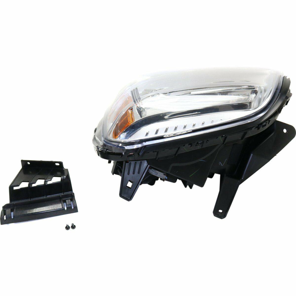 2016-2017 Gmc Terrain Headlight Driver Side With Chrome Bezel 