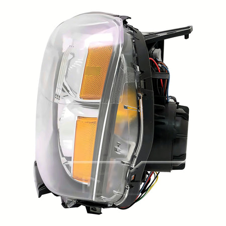 2016-2017 Gmc Terrain Headlight Driver Side Halogen Denali Model Black Bezel – Side View (GM2502436)